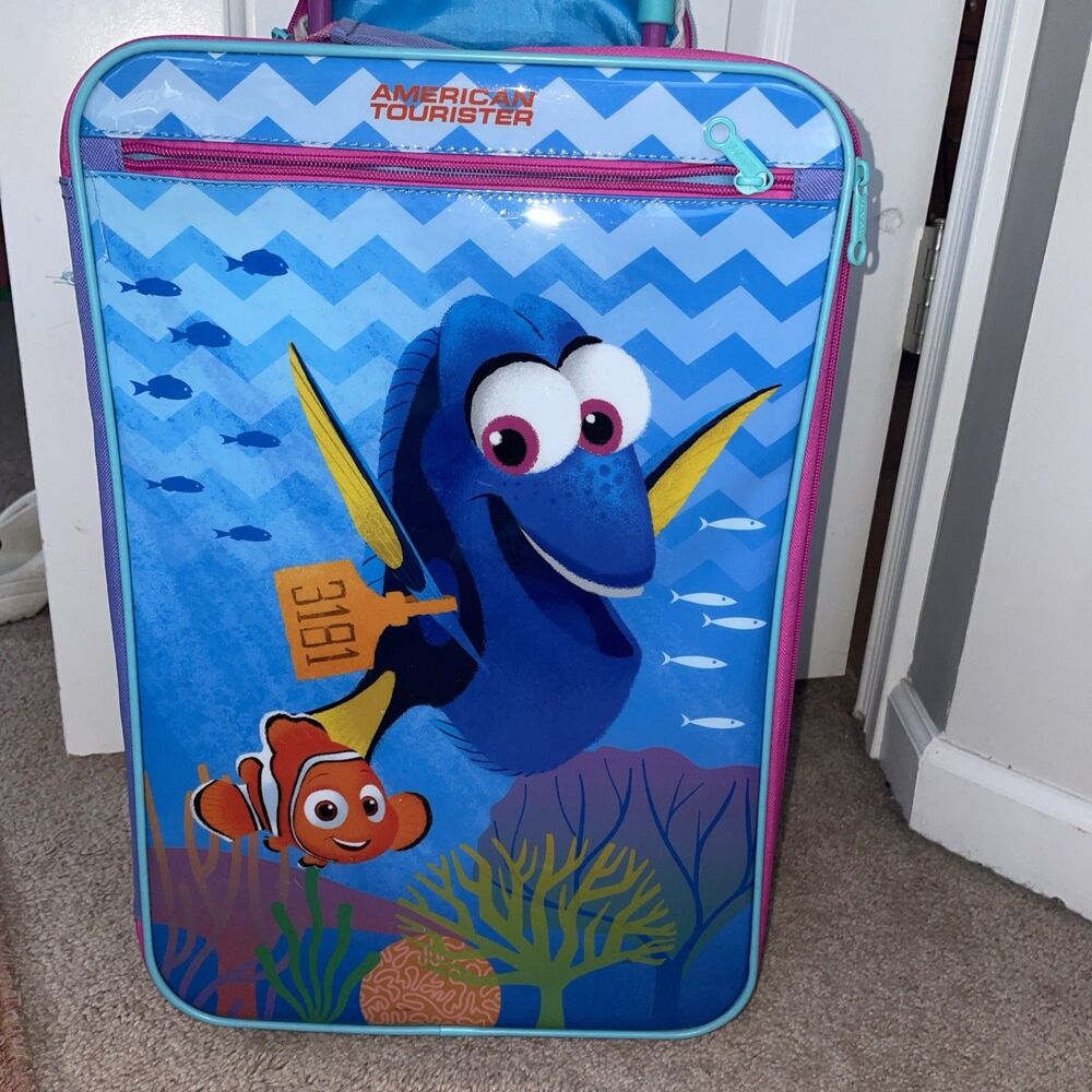 Finding Dory 18” Upright American Tourister Disney Kids Suitcase Luggage Nemo
